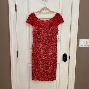 Women’s red sequined Calvin Klein dress